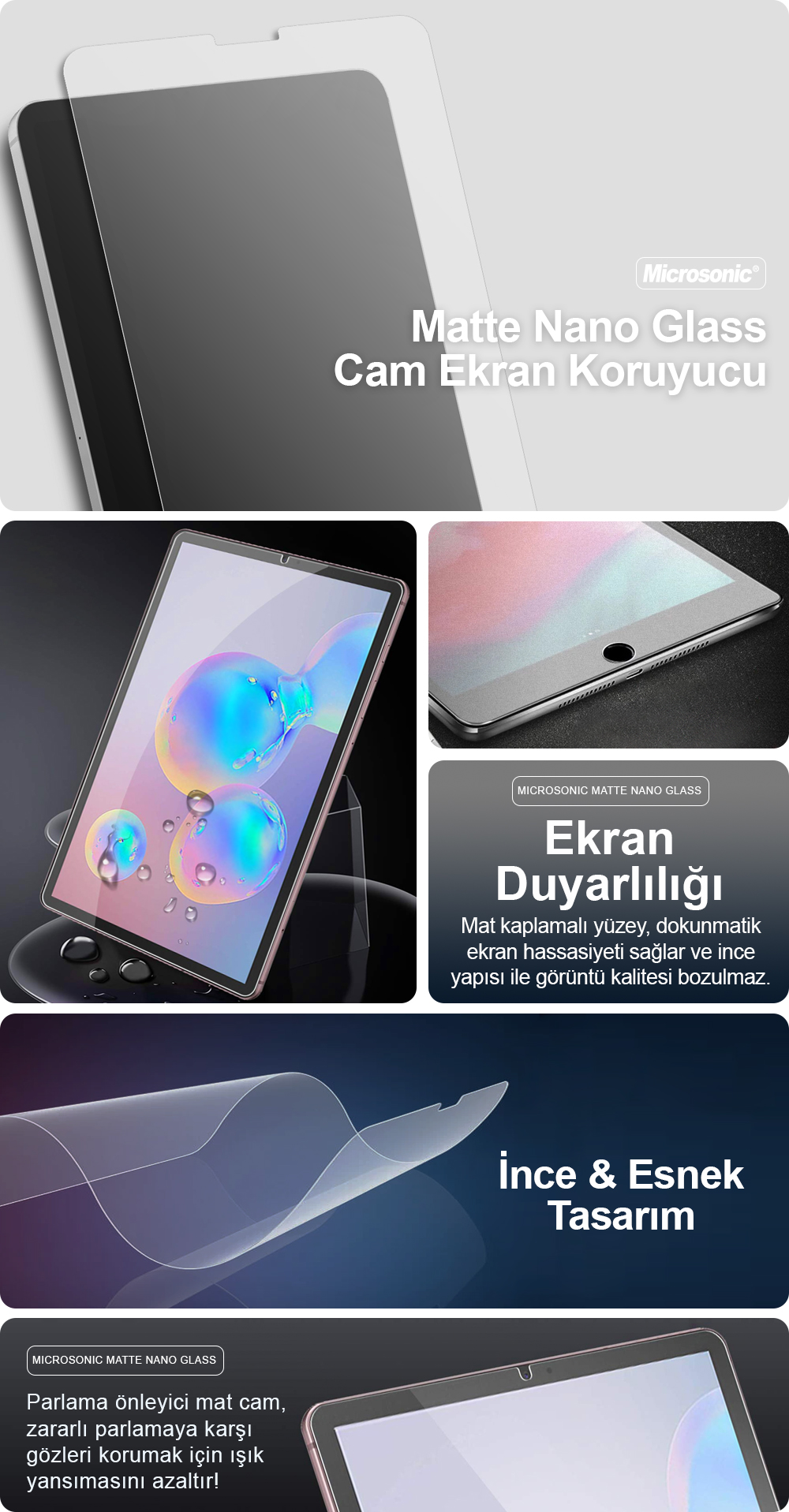 Microsonic Matte Nano Ekran Koruyucu