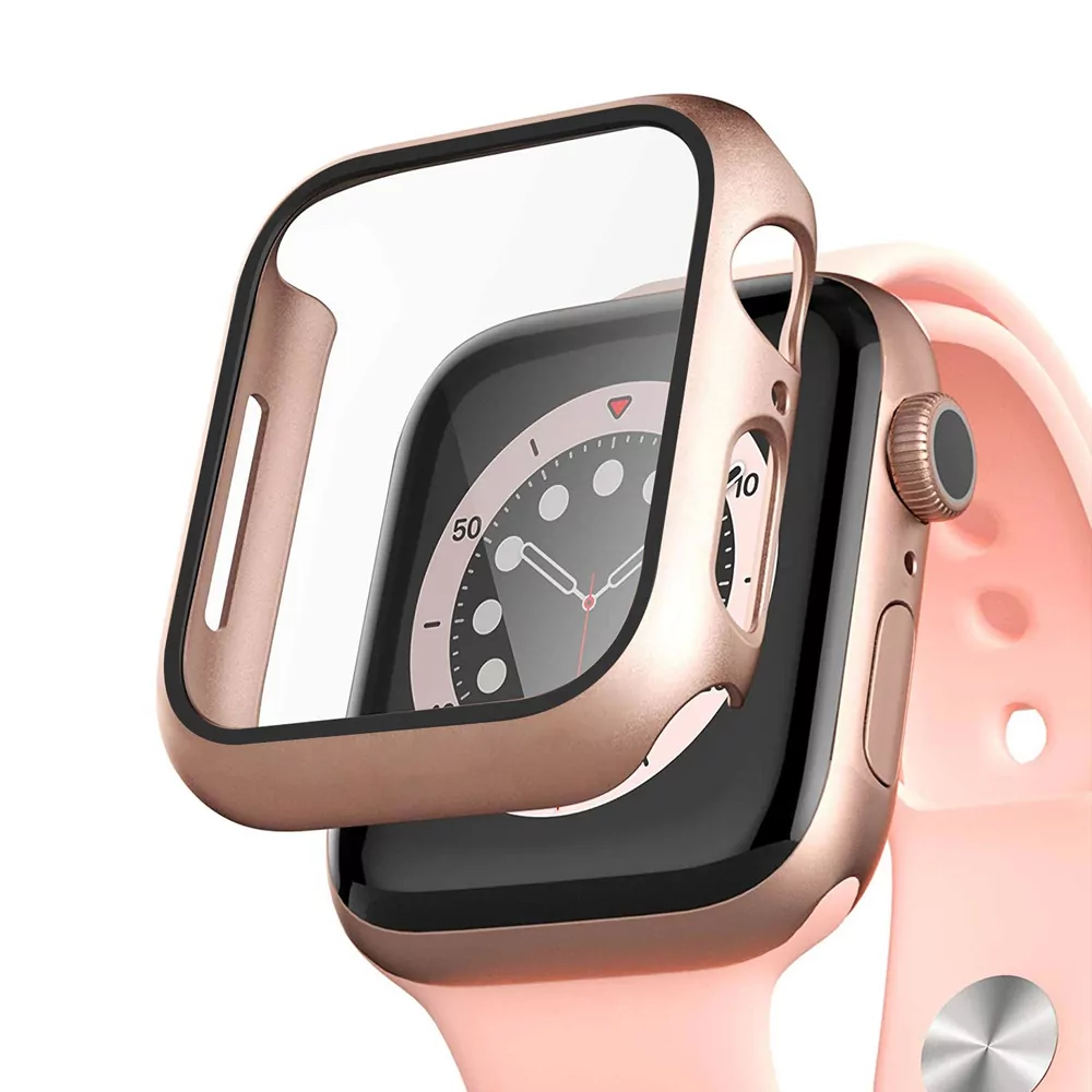 Microsonic Apple Watch Series 8 41mm Kılıf Matte Premium Slim WatchBand  Rose Gold / Kılıf Marketim