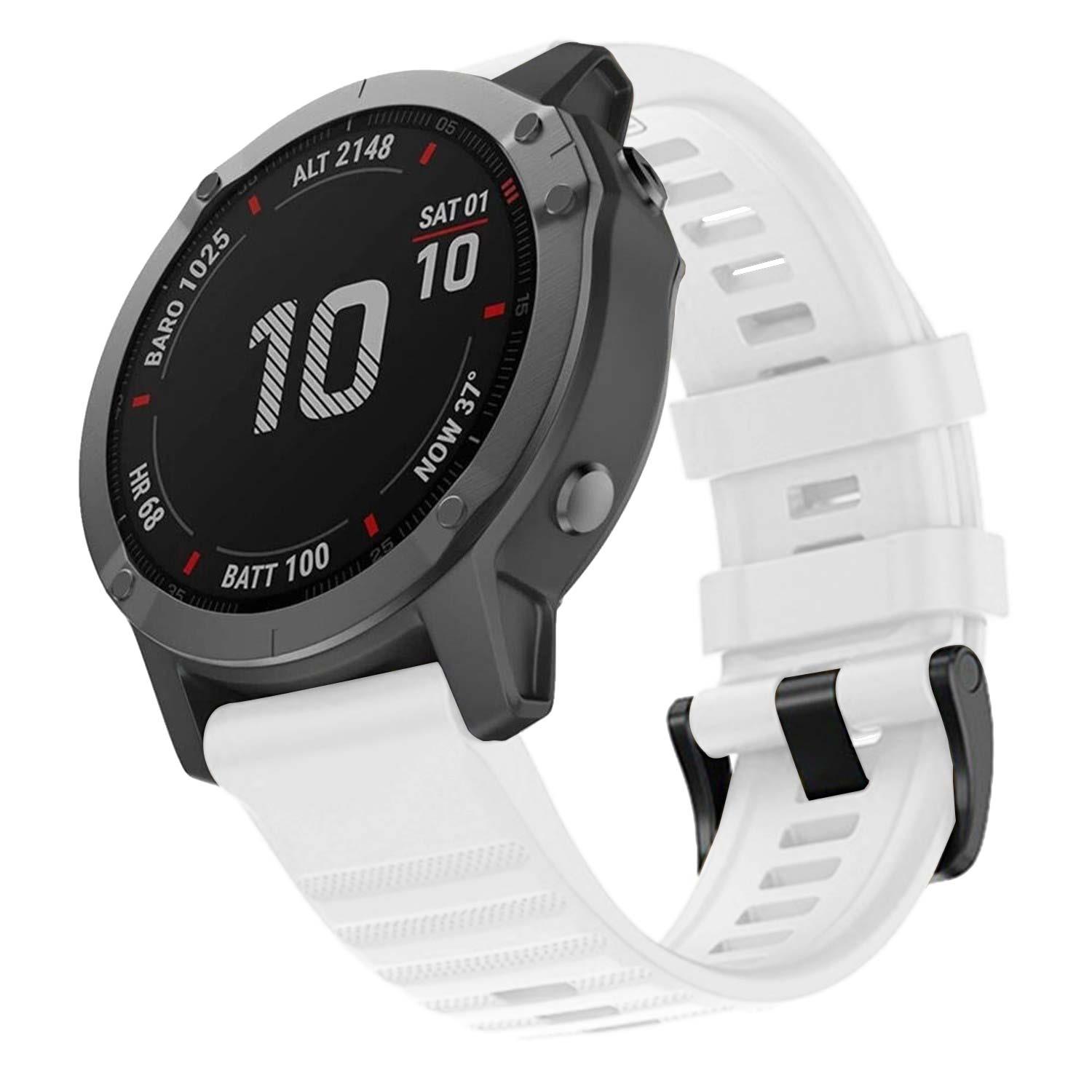 Microsonic Garmin Instinct 2 Kordon Quick Fit Strap Band Beyaz / Kılıf