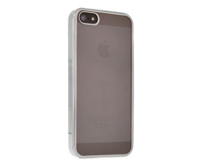 CaseUp Apple iPhone 5 Lazer Kesim Silikon Kılıf Gümüş