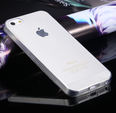 CaseUp Apple iPhone 5 Kılıf Transparent Soft Beyaz