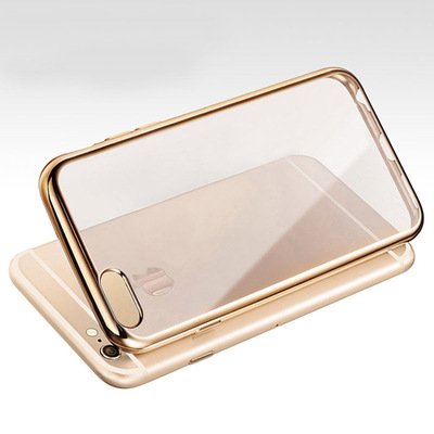 CaseUp Apple iPhone 6 Lazer Kesim Silikon Kılıf Gold