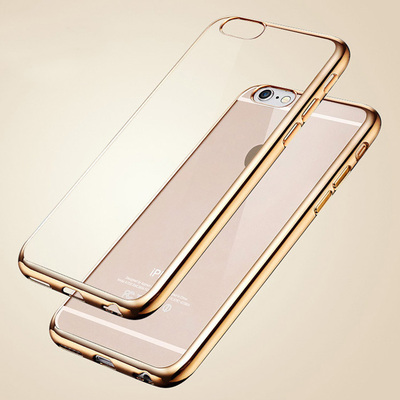 CaseUp Apple iPhone 6 Lazer Kesim Silikon Kılıf Gold