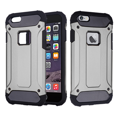 CaseUp Apple iPhone 6 Plus Kılıf Tank Gümüş