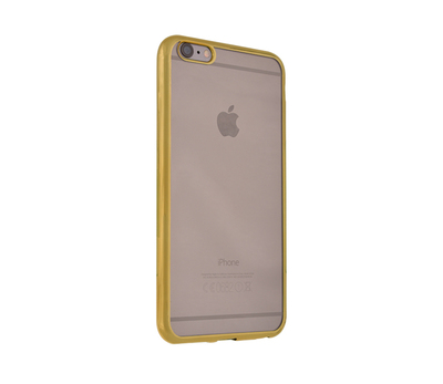 CaseUp Apple iPhone 6S Lazer Kesim Silikon Kılıf Gold
