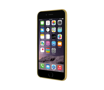 CaseUp Apple iPhone 6S Lazer Kesim Silikon Kılıf Gold