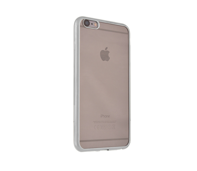 CaseUp Apple iPhone 6S Lazer Kesim Silikon Kılıf Gümüş