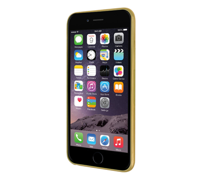 CaseUp Apple iPhone 6S Plus Lazer Kesim Silikon Kılıf Gold