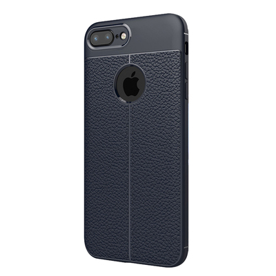 CaseUp Apple iPhone 8 Plus Kılıf Niss Silikon Lacivert