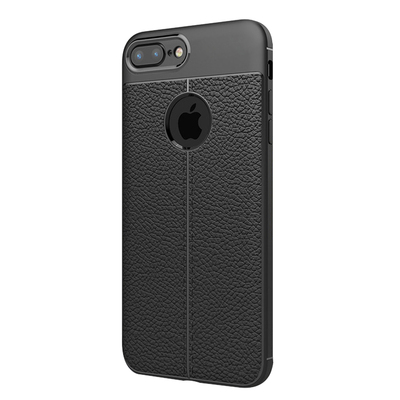 CaseUp Apple iPhone 8 Plus Kılıf Niss Silikon Siyah