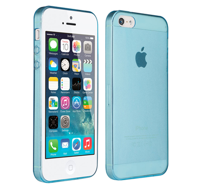 CaseUp Apple iPhone SE Kılıf Transparent Soft Mavi