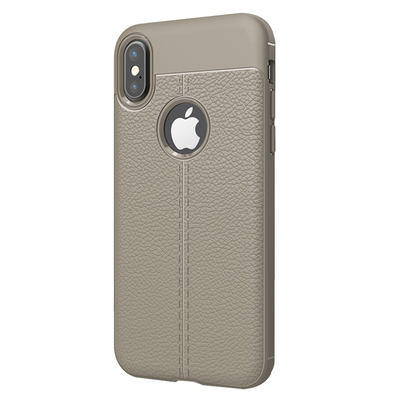 CaseUp Apple iPhone X Kılıf Niss Silikon Gri