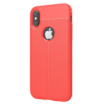 CaseUp Apple iPhone X Kılıf Niss Silikon Kırmızı