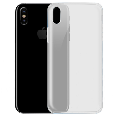 Caseup Apple iPhone X Kılıf Transparent Soft Beyaz