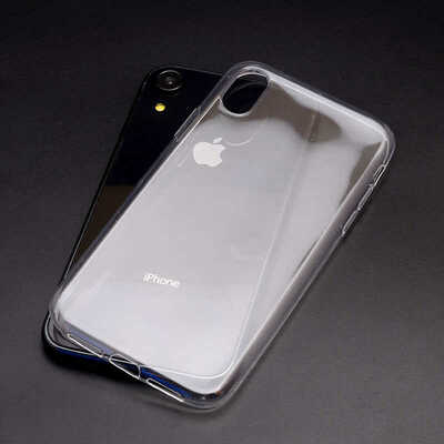 Caseup Apple iPhone XR Kılıf Transparent Soft Beyaz