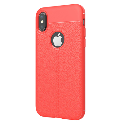 CaseUp Apple iPhone XS Kılıf Niss Silikon Kırmızı