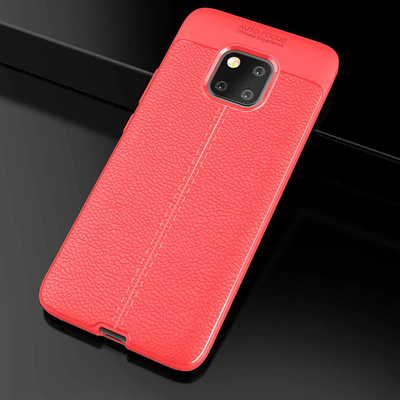 CaseUp Huawei Mate 20 Pro Kılıf Niss Silikon Kırmızı