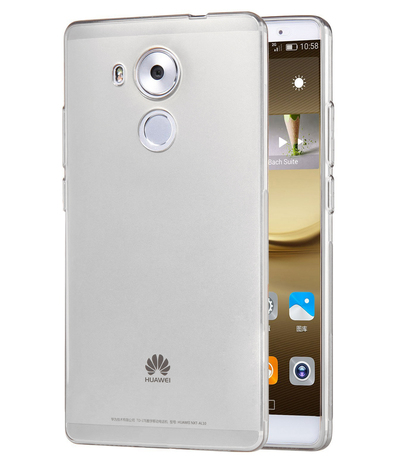 Caseup Huawei Mate 8 Kılıf Transparent Soft Beyaz