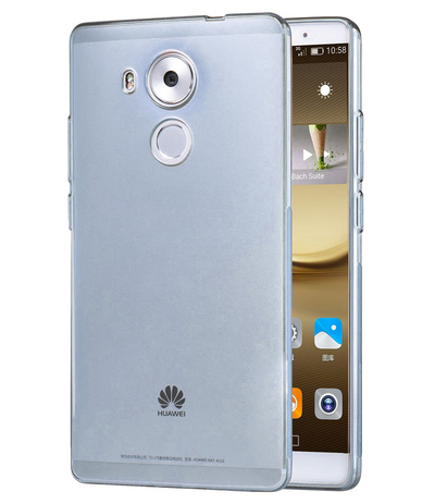 Caseup Huawei Mate 8 Kılıf Transparent Soft Mavi