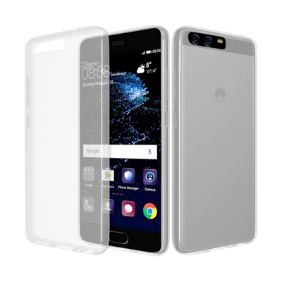 CaseUp Huawei P10 Plus Kılıf Transparent Soft Beyaz
