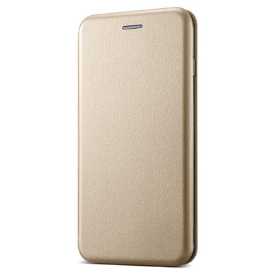 CaseUp Huawei P20 Lite Kılıf Manyetik Stantlı Flip Cover Gold