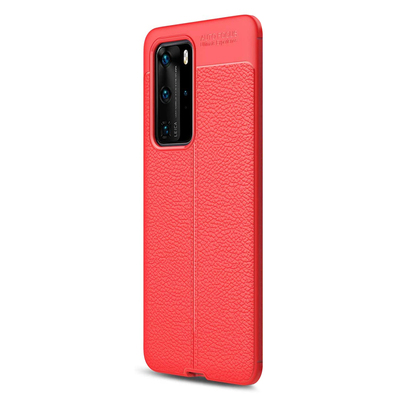 CaseUp Huawei P40 Pro Kılıf Niss Silikon Kırmızı