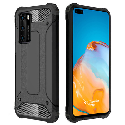 CaseUp Huawei P40 Kılıf Tank Siyah