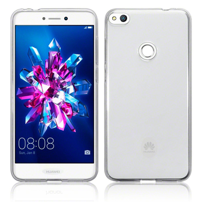 Caseup Huawei P9 Lite 2017 Kılıf Transparent Soft Beyaz