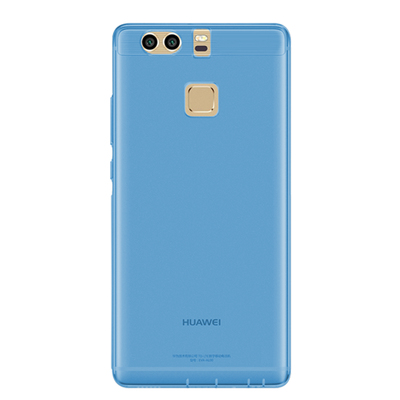 Caseup Huawei P9 Kılıf Transparent Soft Mavi