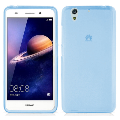 Caseup Huawei Y6 2 Kılıf Transparent Soft Mavi