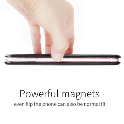 CaseUp Huawei Y6 2019 Kılıf Manyetik Stantlı Flip Cover Siyah