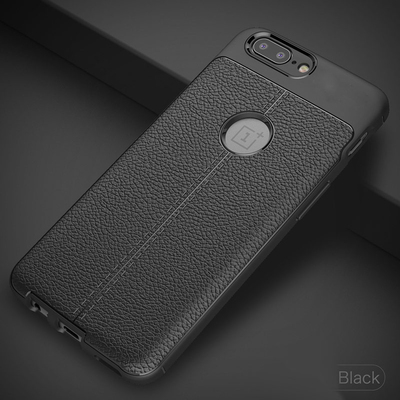 CaseUp OnePlus 5 Kılıf Niss Silikon Siyah