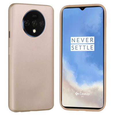 CaseUp OnePlus 7T Kılıf Matte Surface Gold