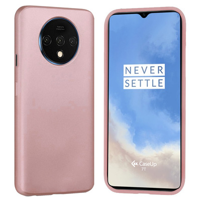 CaseUp OnePlus 7T Kılıf Matte Surface Rose Gold