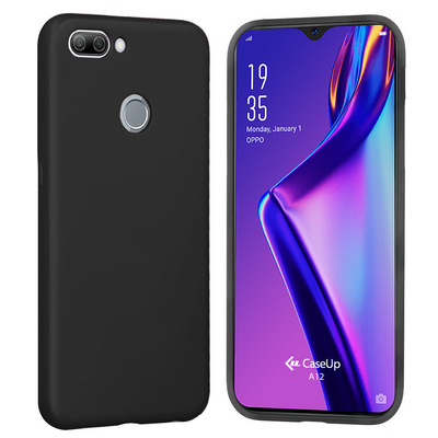 CaseUp Oppo A12 Kılıf Matte Surface Siyah