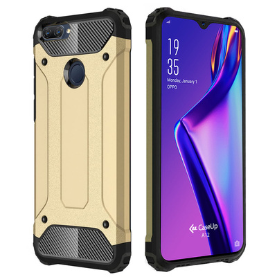 CaseUp Oppo A12 Kılıf Tank Gold