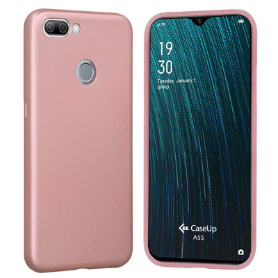 CaseUp Oppo A5S Kılıf Matte Surface Rose Gold