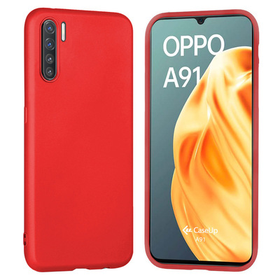 CaseUp Oppo A91 Kılıf Matte Surface Kırmızı