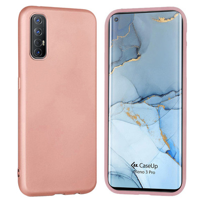 CaseUp Oppo Reno 3 Pro Kılıf Matte Surface Rose Gold