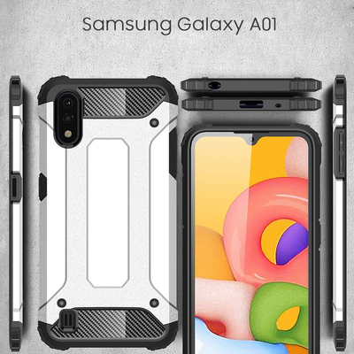 CaseUp Samsung Galaxy A01 Kılıf Tank Siyah