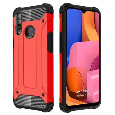 CaseUp Samsung Galaxy A20s Kılıf Tank Kırmızı