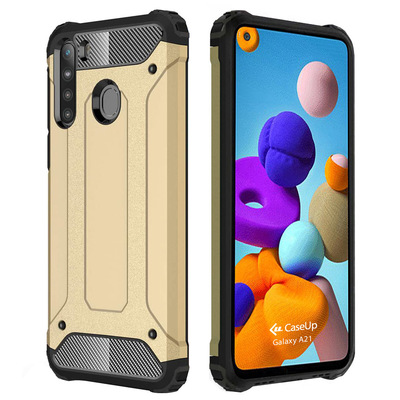 CaseUp Samsung Galaxy A21 Kılıf Tank Gold