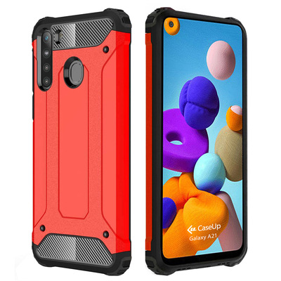 CaseUp Samsung Galaxy A21 Kılıf Tank Kırmızı