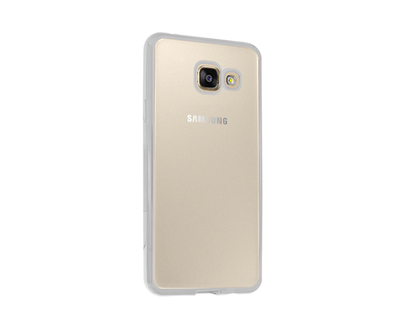 CaseUp Samsung Galaxy A3 2016 Lazer Kesim Silikon Kılıf Gümüş