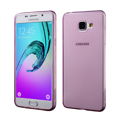 CaseUp Samsung Galaxy A3 2016 Kılıf Transparent Soft Pembe