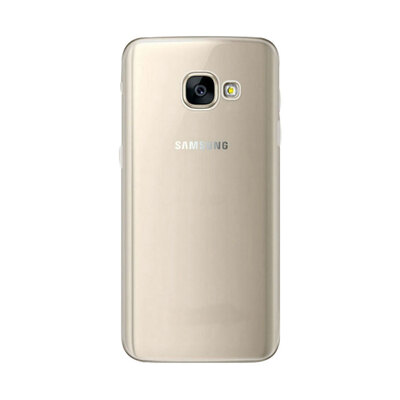 CaseUp Samsung Galaxy A3 2017 Kılıf Transparent Soft Beyaz