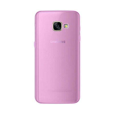 CaseUp Samsung Galaxy A3 2017 Kılıf Transparent Soft Pembe