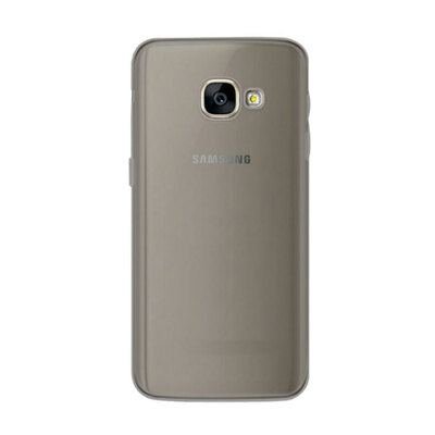 CaseUp Samsung Galaxy A3 2017 Kılıf Transparent Soft Siyah