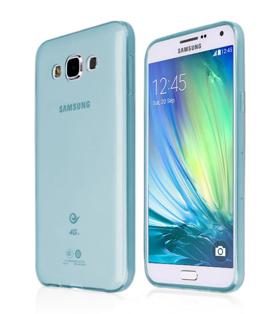 CaseUp Samsung Galaxy A3 Kılıf Transparent Soft Mavi