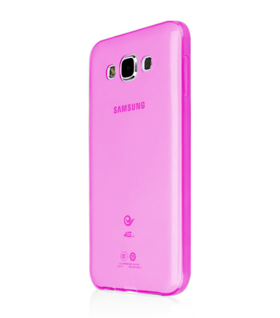 CaseUp Samsung Galaxy A3 Kılıf Transparent Soft Pembe